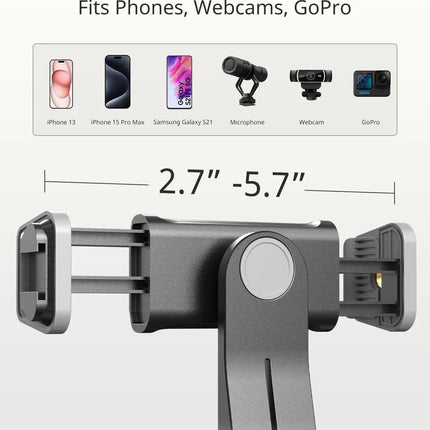 Ring Light Overhead Phone Mount LED Selfie Light with Stand and Phone Holder，LED Desk Light for Video Recording, Live Streaming