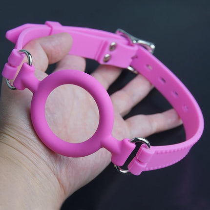 Sturdy O Ring Gag for Mouth Stuffing,100% Medical Silicone BDSM Gags Bondage,Restraints,Sex Toys for Couple,Role Play,Adult Game