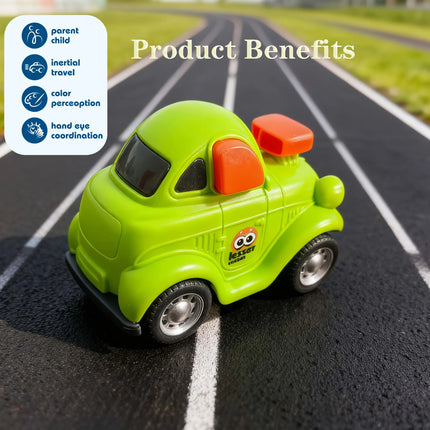 Inertial Toy Car for Kids | Rotating Accessory | 4 Styles & Random Color Shipment | Early Educational Toddler Vehicle.