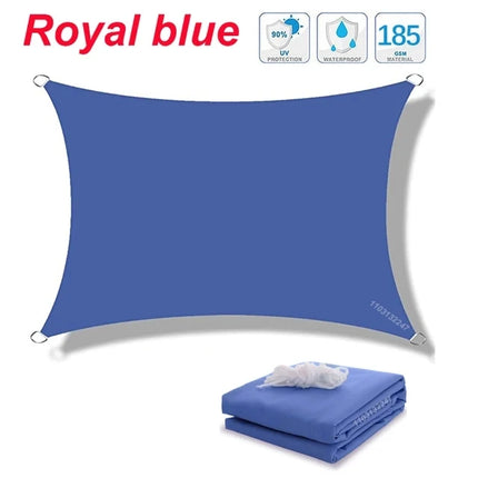 Outdoor Awnings Waterproof Sun Shade Sail Garden Canopi For Terrace Car Canvas Awning Rectangle Pool Sun-Shelter Sunshade Sail