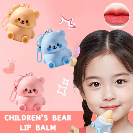 Moisturizing Kids Bear Lip Balm Gentle Repair For Chapped Lips Improves Chapping Lip skin Texture Prepares Makeup For Daily Care