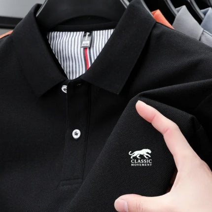 100% pure cotton high-end brand men's short-sleeve polo shirt, summer fashion, best-selling, luxury embroidery, boutique top, golf T-shirt