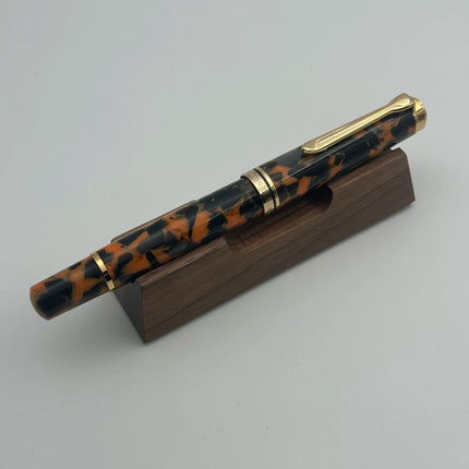 Admok M800 Pen Sky Blue Acrylic Piston Fountain Pen Bock Schmidt Nib F M B 0.5 0.7 1.0MM Nib Golden Clip Writing Office Gift Pen