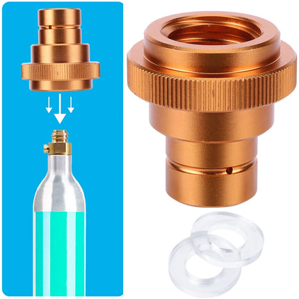 CO2 Adapter Accessories Quick Disconnect Soda Quick Connect for CO2 Cylinder Soda Water Bubbler DUO Terra