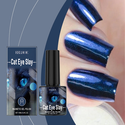 Blue Black Nail Polish Effectively Forms Tough Surface Protective Film Scratch-Resistant Quick-Dry Mild Water-Based Nail Polish
