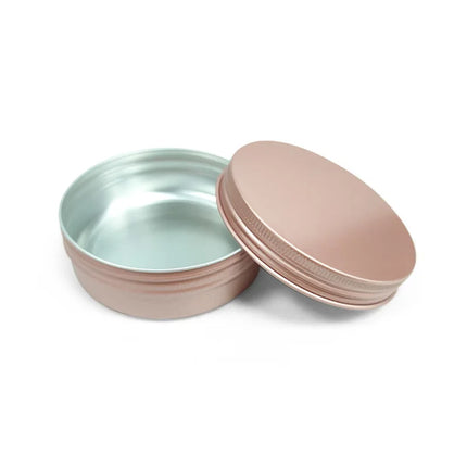 10/20/50/100pcs 5ml 10ml Matte Rose Gold Jar 30ml Cream Pink Aluminum Case 50ml 60ml Lip Balm Pot Cosmetic Container 150ml 4201