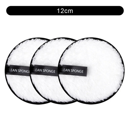 3Pcs Reusable Make Up Remover Pads Cotton Wipes Face Cleansing Sponge Cosmetics Microfiber Washable MakeUp Towel Skin Care Tools