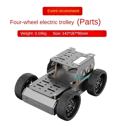 4WD Regular/Mecanum Wheel Chassis with TT Motor Aluminum Alloy Frame Car for Arduino Robot DIY Kit for Raspberry Pi Robotic Car