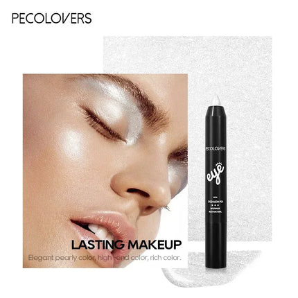Golden Brown Pearlescent Eyeshadow Eyeliner Pencil Glitter Eye Shadow Makeup Pigment Silkworm Eyeshadow Pen