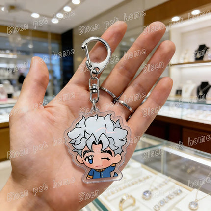 Cartoon Anime Chibi Keychain Accessories Bag Charms Keyrings Jewelry Fans Freinds Game Lovers Gifts