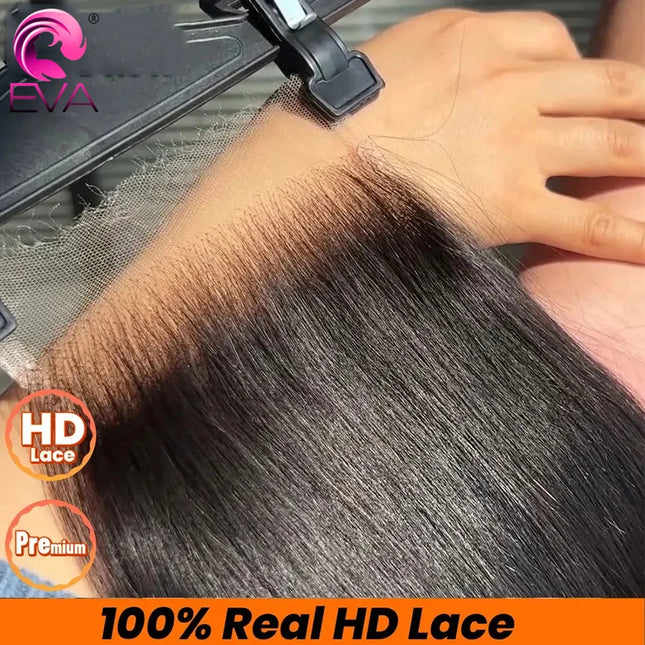Real HD Lace Frontal Only Full 13x6 13x4 Invisible Melt Skins Lace 5x5 6x6 7x5 HD Lace Closures Human Hair Body Wave & Straight