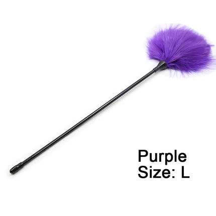 42cm Flirting Feather Tickled Whip Spank Flogger Clit Tickler BDSM Bondage Slave Erotic Adult Toys SM Product Sex Shop Sex Toys