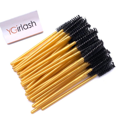 50/10 PCS/Pack Disposable Eyelash Swab Mini Individual Lash Applicators Mascara Brush Eyelashes Extension For Maquillaje Makeup