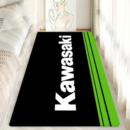 K-Kawasaki Hallway Carpet Non-Slip Laundry Room Mat Laundry Decor Balcony Child Living Room Bedside Area Rugs