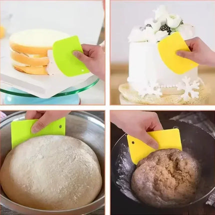 Plastic Dough Weight Cutter Cookie Fondant Bread Pizza Tools Spatula for Cake Butter Scraper Pastry and Bakery Kitchen Utensils