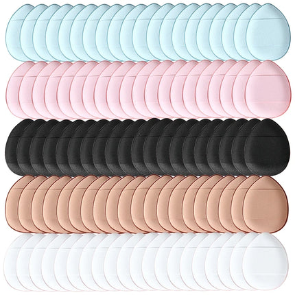 50/100PCS Mini Finger Puff Makeup Sponge Puffs Concealer Foundation Air Cushion Cosmetic Tool Dry Wet For Women Beauty Wholesale