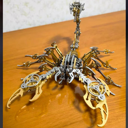 3D Metal Puzzle for Adults, Mechanical Scorpion Insect Model Kit, DIY Metal Building Puzzle Set, Assembly Toy Gift for Men Boys