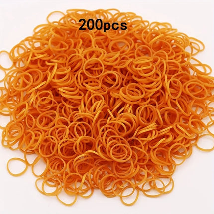 200pcs Rubber Loom Bands DIY Bracelets Wristband Silicone Rubber Hairbands Craft Kit Toys Birthday Christmas Gift Party Supplies