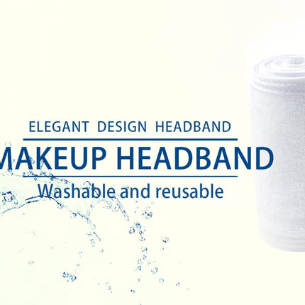 50pcs Customize Logo Spa Facial Hairband Terry Cloth Head Band Stretch Towel Color Washable Facial Good Spa Headband Makeup