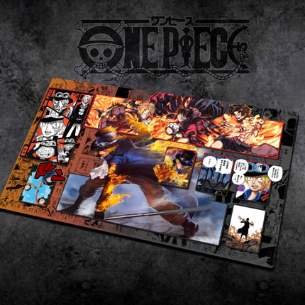 60*35cm Anime One Piece OPCG GAME Card PlayMat Comic Series New Four Emperors Teach Shankusu Buggy Luffy Chopper Collection Toys