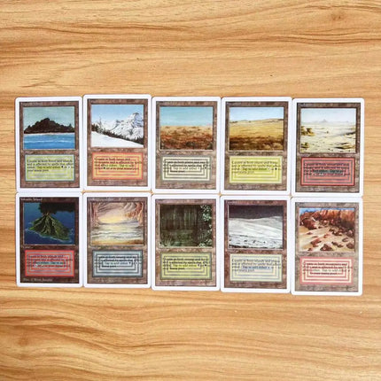 54 Pcs Black Core Cards P9 Dual Land Fetch Land Shock Lands  Proxy Cards