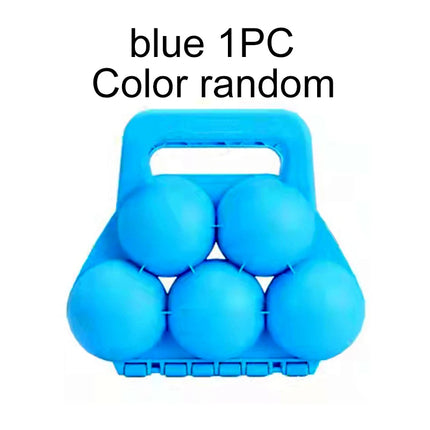 Snow Mold Snowball Maker Snow Toys Winter Snow Mold Tongs 5 Ball Clip Shape Cartoon Snow Sand Clip Mold Kid Snowball Fight