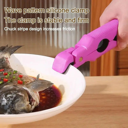 3in1 Anti Scalding Clip Silicone Handle Heat-Resistant Anti-hot Bowl Plate Clips Non-Slip Creative Dish Lifter Clamp