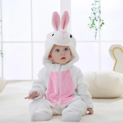 0 1 2 3 4 Years Kigurumi Pajamas for Toddler Baby Clothes Children Outfits Infant Dinosaur Unicorn Cat Robbit Cosplay Costumes