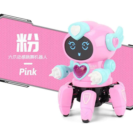 Creativity Dance Robots Music LED 6 Claws Octopus Robot Birthday Gift Toys For Children Early Education Baby Toy For Boys Girls