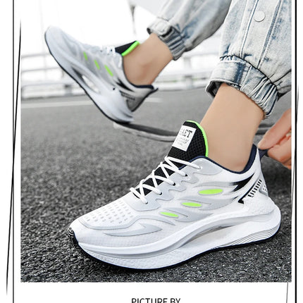 Men's Breathable Sports Shoes Spring New Mesh Casual Fashion Versatile Trendy Men's Shoes Summer Running Shoes Suitable for Outdoor Sports