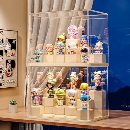 2025 Blind Box Display Stand, Block Toy Display Organizer, Modular Diy Transparent Dustproof Acrylic Block Display Cabinet