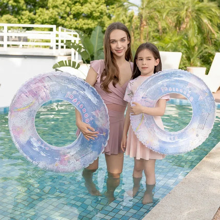 Dreamy Castle Inflatable Toys Summer Pool Swimming Ring PVC Thickened Floating Water Toy Outdoor Inflatable Toy for Kid Adult