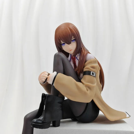 Anime Figure Kurisu Makise Steins Gate Pvc Noodle Stopper Collectible Model Desktop Car Decor Home Display For Anime Collectors