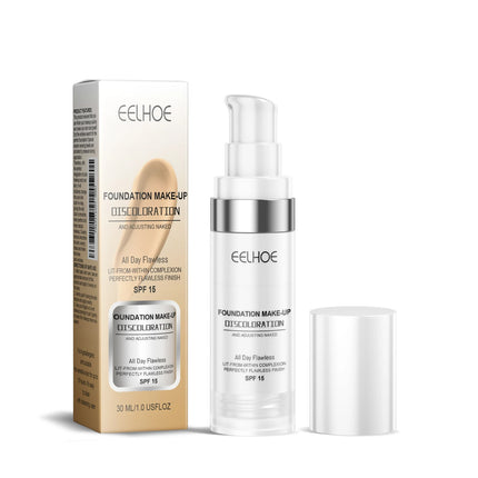 Color Changing Foundation Serum for Natural Glow Lightweight Full Coverage Long Moisturizing Finish 30ml Sensitive Skin Friendly