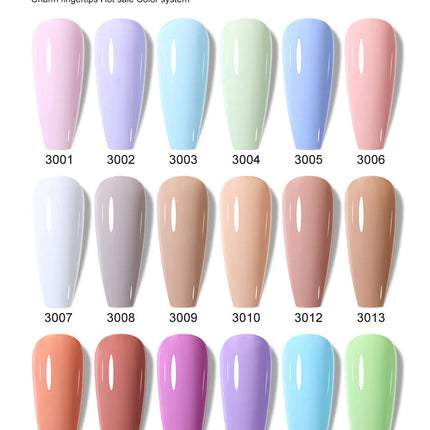 Clou Beaute 15ml HEMA TPO FREE Color Gel Nail Polish Nude Pink Red Green Collection Nail Gel Polish Glitter Soak Off UV LED Gel