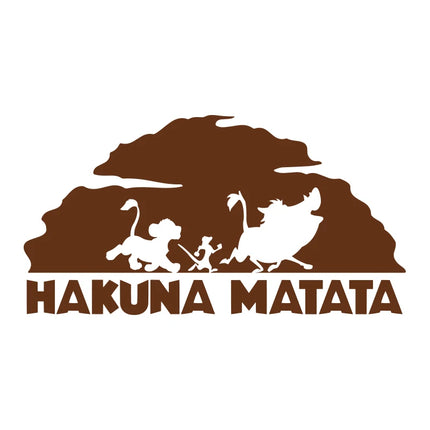 Lion King Hakuna Matata Vinyl Art Decals Car Window Laptop Decoration, Pumba Simba Nala Wall Sticker Kids Room Wall Decor