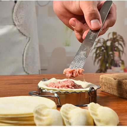 Stainless Steel Dumplings Tool Dumpling Mold Household Manual Press  Kitchen Pastry Baking Dumpling Maker Accessories