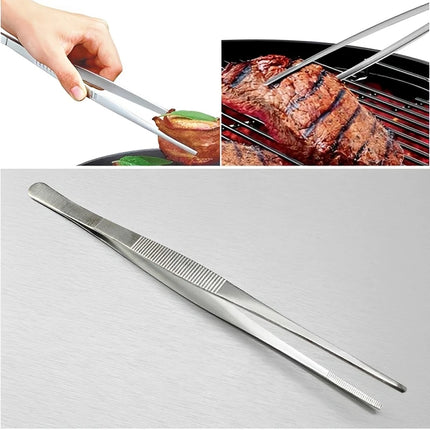 Multifunction Barbecue Tongs Stainless Steel Food Tongs BBQ Clip Kitchen Gadgets Cooking Tweezers Buffet Tool CFQJ006