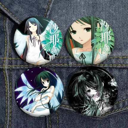 Classic Horror Game Saya No Uta Anime Brooches Cute Cartoon Badge Jacket Jeans Lapel Pin Gift Accessorie