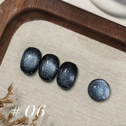 MIANEL 10ML 2026 New Black Gem Cat Eye Gel Polish Whitening Dark-Style Edgy Nail Polish with Glass Beads Nail Art