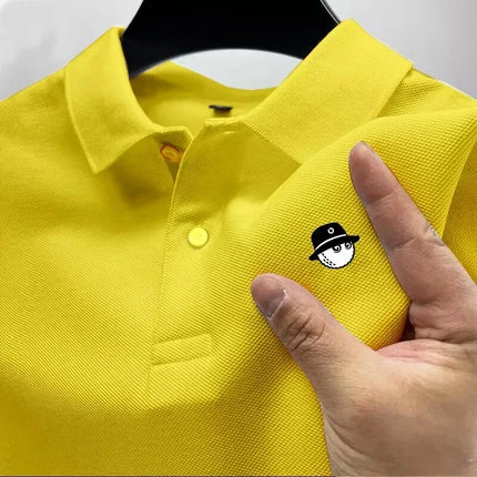 2026 Summer Men's Golf Casual Polo Shirt Business Casual Luxury Polo Shirt High-Quality Brand Men's Short-Sleeve Polo