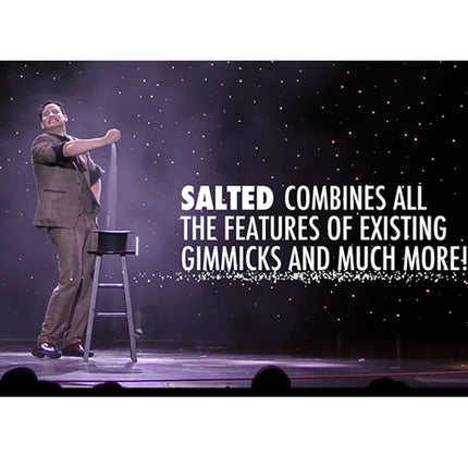 Salted 2.0 Magic Tricks Stage Illusions Long Salt Pour Gimmicks Salt Appearing in Empty Hands Magician Production Magia Props