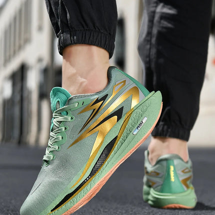 Running shoes for Outdoor use, Fashionable for Both Men and Women, Comfortable and Breathable sports and Casual shoes. black 10