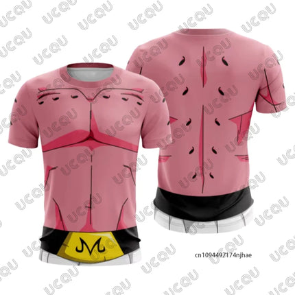 2026 Japanese Anime Dragon Ball 3D Print Men's Cosplay T-shirt Summer Short Sleeved Jersey Tees Quick Dry Sports Kids/Adult Tops