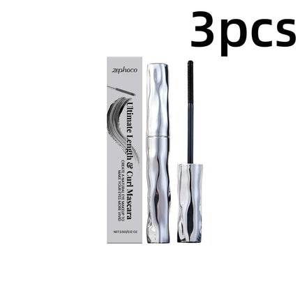 Zephoco Waterproof Mascara Gel Lengthening Natural Curl Smudge Proof No Clumps Long Lasting Thin Brush Volumizing Mascara Black