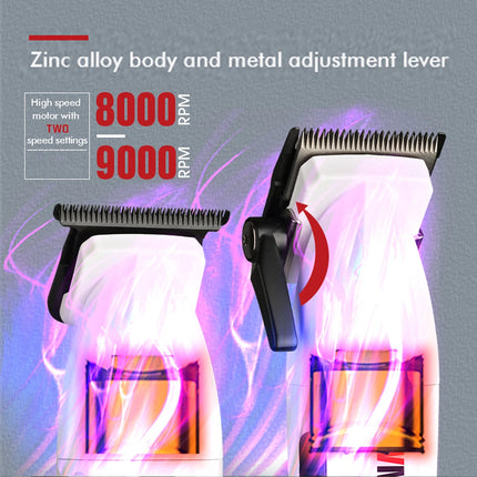 Hair Clippers Professional Kit with DLC Blade 10000RPM Professional Barber Hair Cutting Machine Wmark NG8632KIT JUCAI JC10000