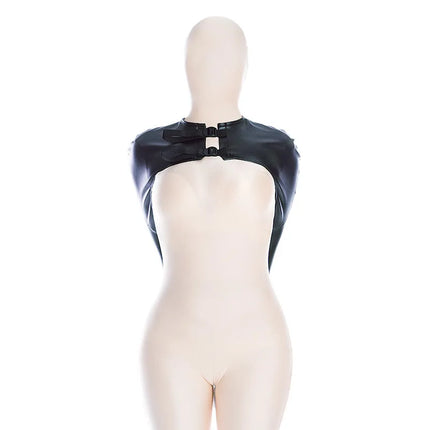 Adult Upper Body Harness Single Glove Arm Binder with Double Face Zipper Full Bondage Mask Hood for Couple BDSM Cosplay Sex Toys