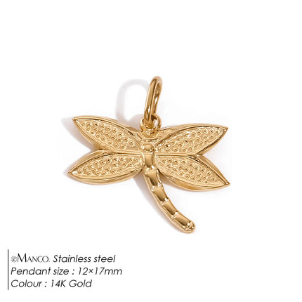 eManco Creative Stainless Steel Butterfly Charms High-quality Metal Making DIY Necklace Bracelet Jewelry Accessories Factory Out