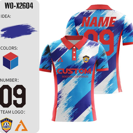 Custom Full Sublimation Player Version Football Jerseys Long Short Sleeve Football Shirt Breathable Training Soccer T shirt Men