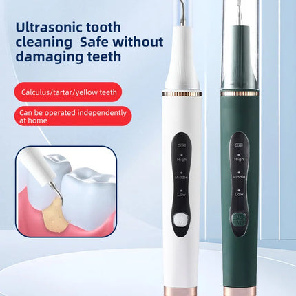 Ultrasonic teeth cleaner, home automatic teeth whitening device, removes tartar and plaque, teeth whitening cleaning tool
